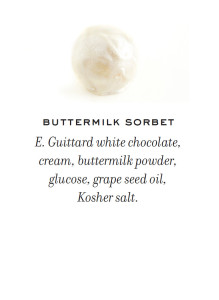 Buttermilk Sorbet